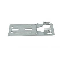 Kastenlager flach, verzinkt Länge: 115 mm, Breite: 60 mm