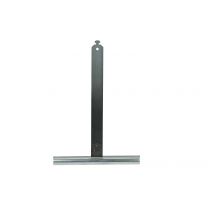 Maxi-Aluminium-Aufhängeprofilstück mit Sicherungsfeder, 150mm, Länge 190mm, blank